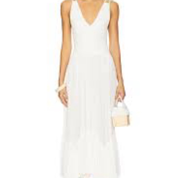 Free People Dresses & Skirts - NWOT Free People Fun In The Sun Maxi Dress Smocked Top Tiered Hem Ivory White